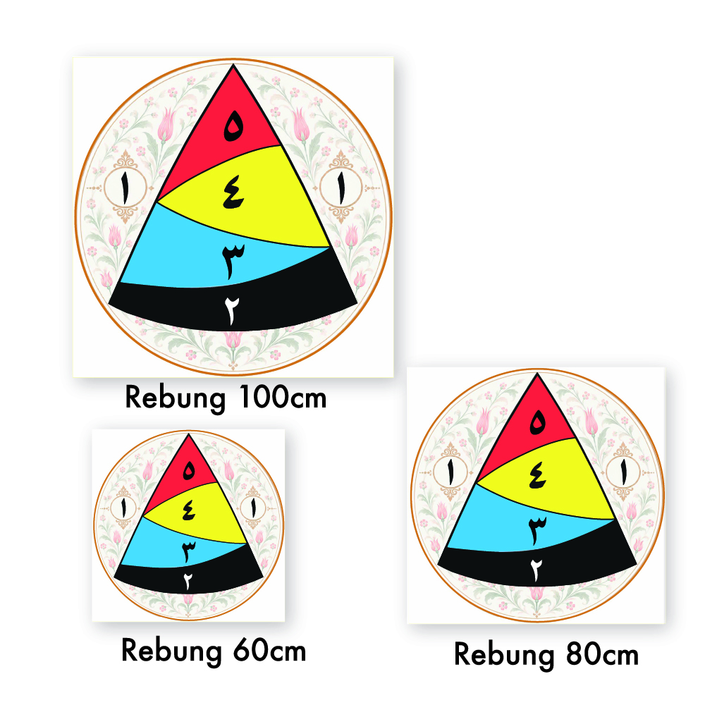 🏹 Arrouha® Archery Target Face Rebung Tarpaulin Outdoor | Target Memanah 60cm 80cm 100cm - Image 3