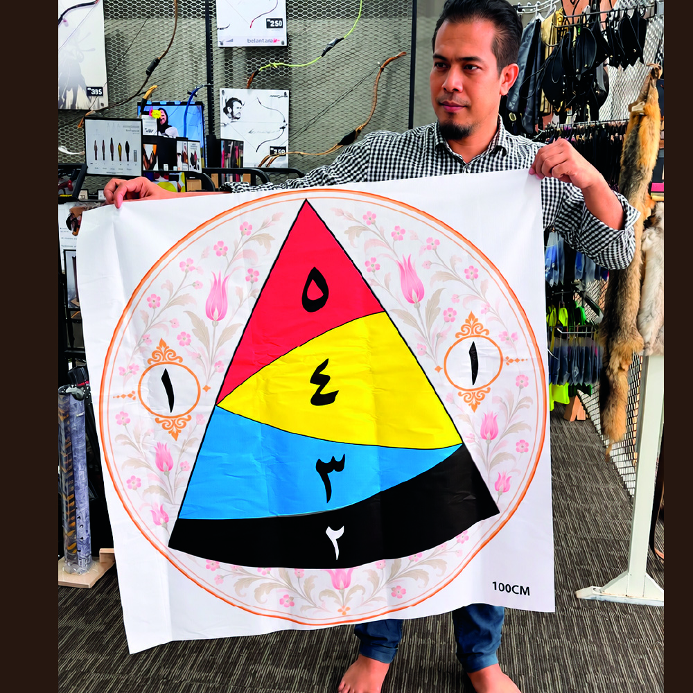🏹 Arrouha® Archery Target Face Rebung Tarpaulin Outdoor | Target Memanah 60cm 80cm 100cm - Image 6