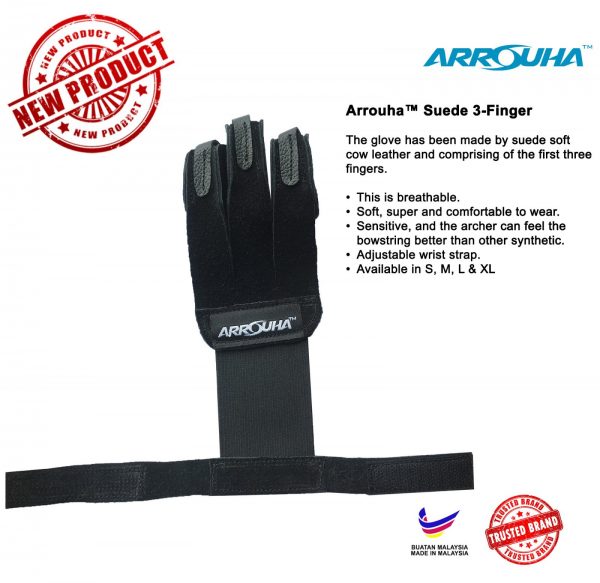 3 Finger Archery Hand Glove
