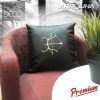 Archery Turkish Bow Logo Special Pu Leather Pillow Cushion 40x40cm Pillow Case Decorative Vinyl Silver Sticker