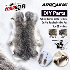 Genuine Leather Rabbit Fur Good Quality For Crafting Purposes by Arrouha