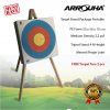 Self Healing Foam Archery Target Butt 50*50*10 with Wood Stand 4ft Height