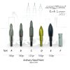 Archery Arrow Point Various Size ID 6.2mm 100gr 125gr 150gr