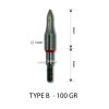 Archery Arrow Point Various Size ID 6.2mm 100gr 125gr 150gr - Image 3