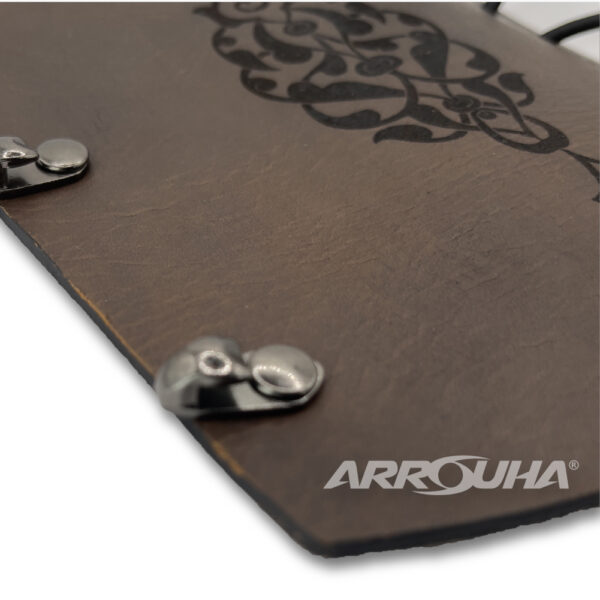 Arrouha Traditional Decorated Crazy Horse Genuine Leather Archery Arm Guard - Image 2