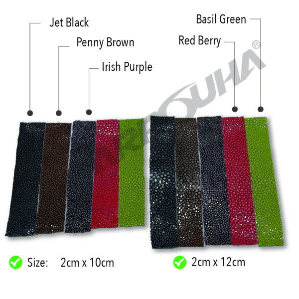 DIY Genuine Stingray Skin Leather Hide Pelt Strap Natural Rawhide Off-Cuts Strips - Image 4