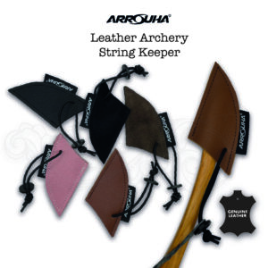Arrouha Genuine Leather String Keeper For Archery Bow