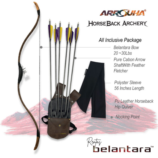 Arrouha Belantara V1 Pakej Pemula Sukan Memanah Berkuda Tradisional Untuk Latihan Dan Pertandingan - Image 2