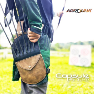 Arrouha Capsule Hip Quiver Horseback Ground Traditional Archery 12 Arrow Slots
