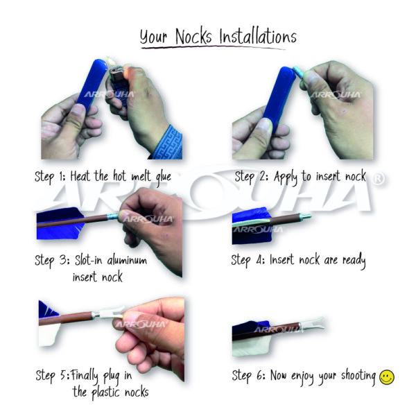 Fast Shooting Nock With Aluminum Pin For Traditional Mounted Horseback And Ground Archery - Image 6