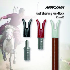 Fast Shooting Nock With Aluminum Pin For Traditional Mounted Horseback And Ground Archery