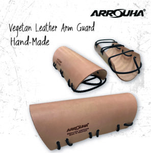 Arrouha Vegetan  Genuine Leather Un-Dye Traditional Armguard For Archery