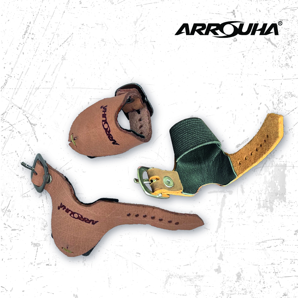 Arrouha Pelapik Ibu Jari Kulit Ergonomik Asli Vegetan Dan Carzy Horse Tebal Untuk Memanah Tradisional - Image 9