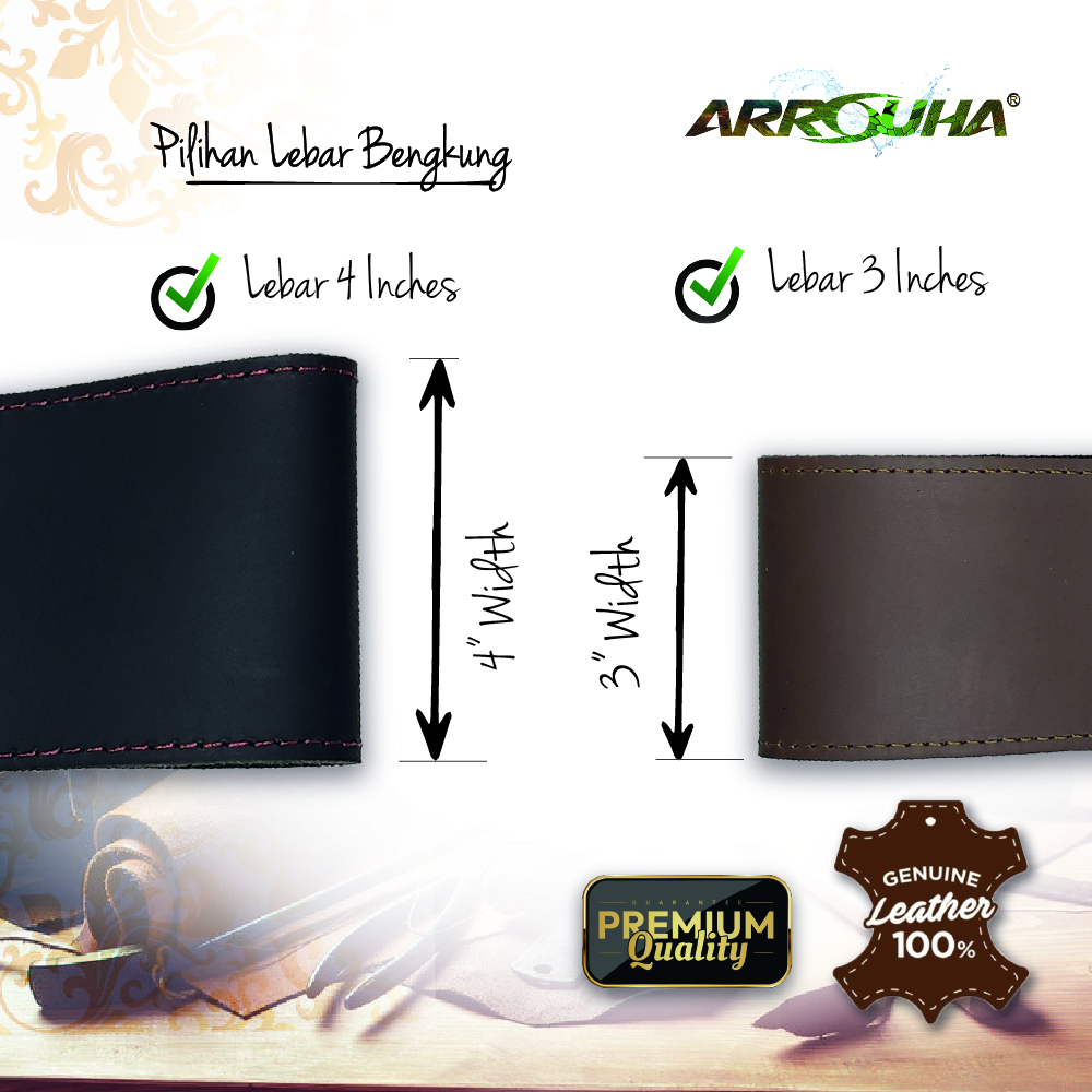 Arrouha Bengkung Silat Tradisional KULIT ASLI Untuk Latihan dan Persembahan 3 dan 4 Inci Mudah Dipakai - Image 8